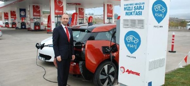 Aytemiz istasyonları elektrikli araçlara hizmet veriyor