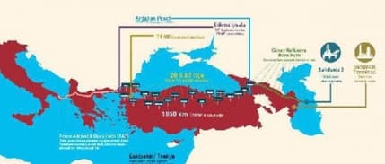 Azeri gazının Avrupa yolculuğu Marmara Denizi'nde başladı