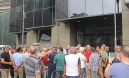 Borsa önünde fındık fiyatı protestosu