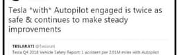 Elon Musk: Tesla otonom araçları iki kat daha güvenli