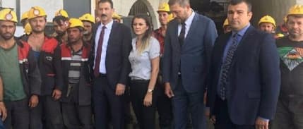 Ermenek'te maden işçilerinden 'ücret' eylemi 