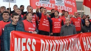 Gebze'de Metal İşçilerinden Protesto