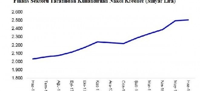 Haziran'da 2.5 Trilyon Lira Kredi Kullanıldı