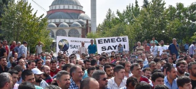 Konya'da kayıt dışı çalışan sayacılardan iş bırakma eylemi