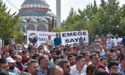 Konya'da kayıt dışı çalışan sayacılardan iş bırakma eylemi