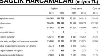 Sağlık harcamalarının GSYH'ye oranında büyük düşüş