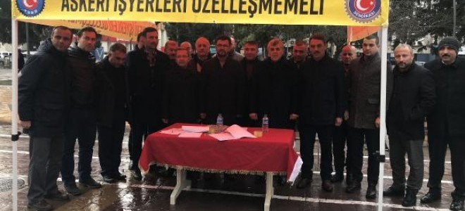 Tank Palet'in özelleşmemesi için imza topluyorlar