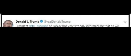 Trump: Erdogan Suriye'de IŞİD'den geriye ne kaldıysa yok edeceği bilgisini verdi