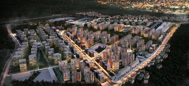 23 Kule Vinç Çalışıyor, Bin 200 İşçi de Aynı Anda 93 Bloğu İnşa Ediyor