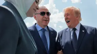ABD Başkanı Trump’ın uçağı Ankara’ya indi