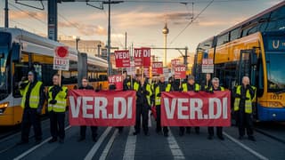 Almanya'da toplu taşıma çalışanları iki günlük uyarı grevine çıkıyor
