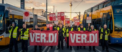 Almanya'da toplu taşıma çalışanları iki günlük uyarı grevine çıkıyor