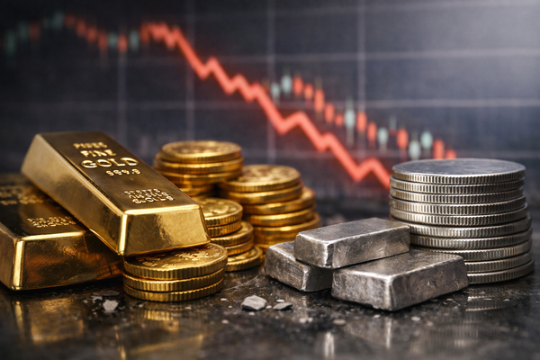 Altın ve gümüş yeni haftaya sert düşüşle başladı