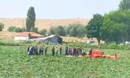 Ankara'da eğitim helikopteri düştü