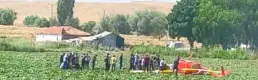 Ankara'da eğitim helikopteri düştü
