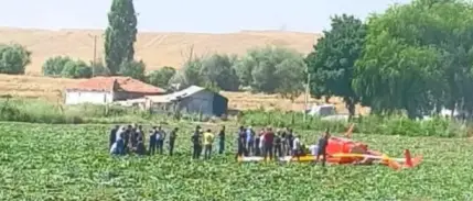 Ankara'da eğitim helikopteri düştü