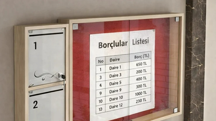 Apartmanlarda panoya borçlu listesi asma tarihe karışıyor