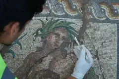 Aspendos'ta Roma Dönemi'ne ait nadir mozaik bulundu