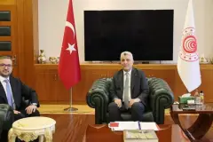 Bakan Bolat ve TCMB Başkanı Karahan bir araya geldi