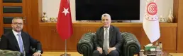 Bakan Bolat ve TCMB Başkanı Karahan bir araya geldi