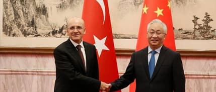 Bakan Şimşek, Çin Maliye Bakanı Lan Fo'an ile görüştü