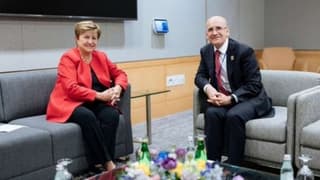Bakan Şimşek, IMF Başkanı Georgieva ile görüştü