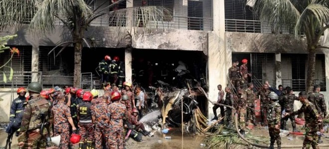 Bangladeş'te savaş uçağı okula düştü: 19 ölü, 100'den fazla yaralı var
