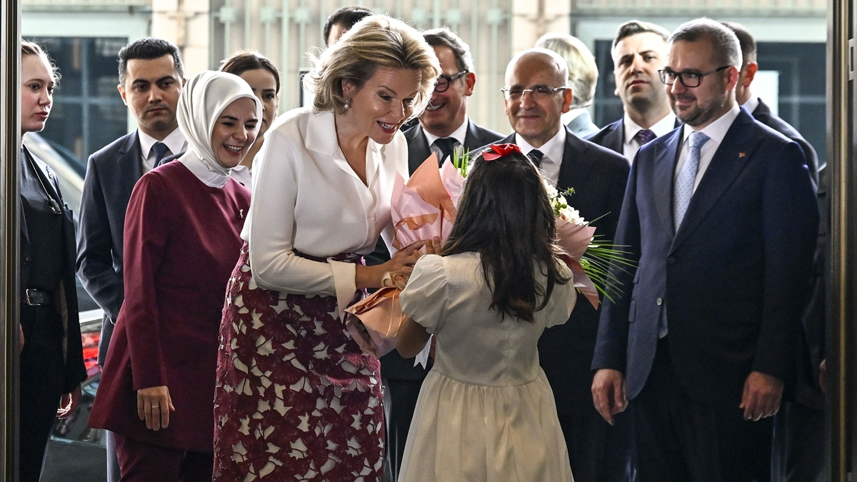 Belçika Kraliçesi Mathilde'den İstanbul Finans Merkezi'ne ziyaret
