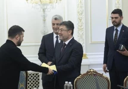 Bolat ve Yumaklı, Zelenskiy ile görüştü 