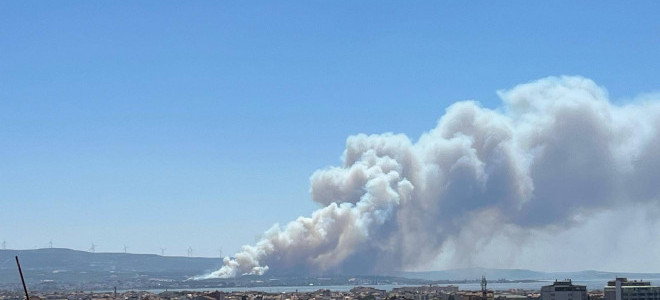 Çanakkale'de yangın çıktı: Hızla ilerleyen alevler sonrası tahliyeler başladı