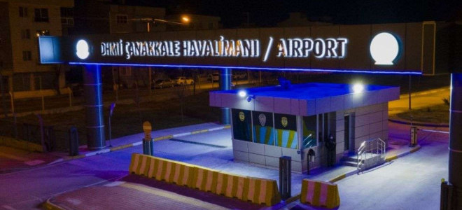 Çanakkale Havalimanı’nda yangın sebebiyle uçuşlar durduruldu