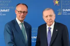 Cumhurbaşkanı Erdoğan, Alman Şansölyesi Merz ile görüştü