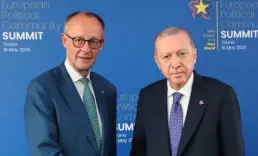 Cumhurbaşkanı Erdoğan, Alman Şansölyesi Merz ile görüştü