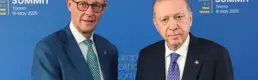 Cumhurbaşkanı Erdoğan, Alman Şansölyesi Merz ile görüştü