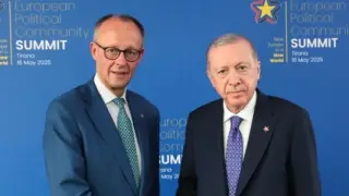 Cumhurbaşkanı Erdoğan, Alman Şansölyesi Merz ile görüştü