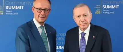 Cumhurbaşkanı Erdoğan, Alman Şansölyesi Merz ile görüştü