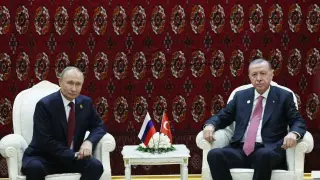 Cumhurbaşkanı Erdoğan, Putin ile Kırgızistan’da bir araya geldi