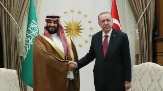 Cumhurbaşkanı Erdoğan, Suudi Arabistan Veliaht Prensi Bin Selman ile görüştü