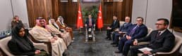 Cumhurbaşkanı Yardımcısı Yılmaz, Suudi Arabistanlı bakanlarla görüştü