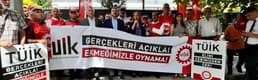 DİSK, TÜİK önünde protesto yaptı: Bu rakam kavgası değil, ekmek kavgasıdır