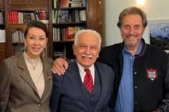 Doğu Perinçek Elon Musk’ın babası Errol Musk ile bir araya geldi