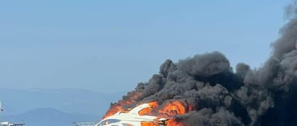 Dünyaca ünlü yatlar Bodrum'da yandı: 100 milyon dolarlık dev kayıp