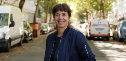 Elif Eralp Berlin seçimlerinde zaferini ilan ediyor