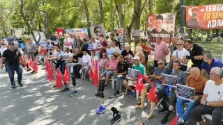 Er şehit aileleri ve gazilerin Güvenpark'taki eylemine müdahale edildi, park kapatıldı