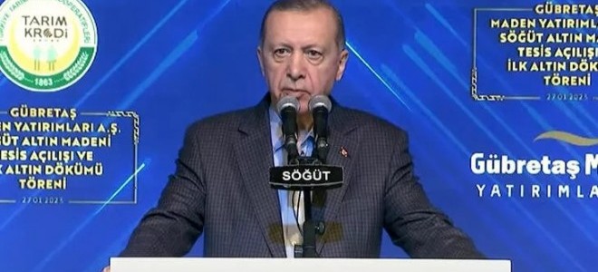 Erdoğan: Altın üretimimiz, 2022 yılında 42 ton ile Cumhuriyet tarihinin rekorunu kırdı