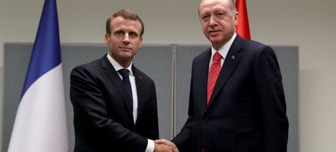 Erdoğan, Fransa Cumhurbaşkanı Macron ile bir araya geldi