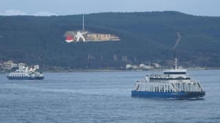 Gökçeada ve Bozcaada feribot seferleri iptal edildi