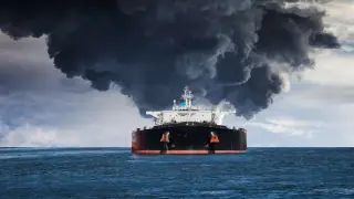 Hürmüz'de iki petrol süper tankeri vuruldu