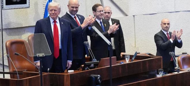 İsrail Meclisi’nde Trump’a protesto