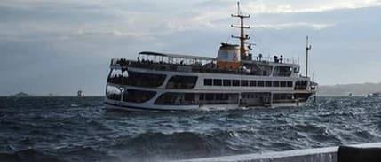 İstanbul'da bazı vapur seferleri iptal edildi